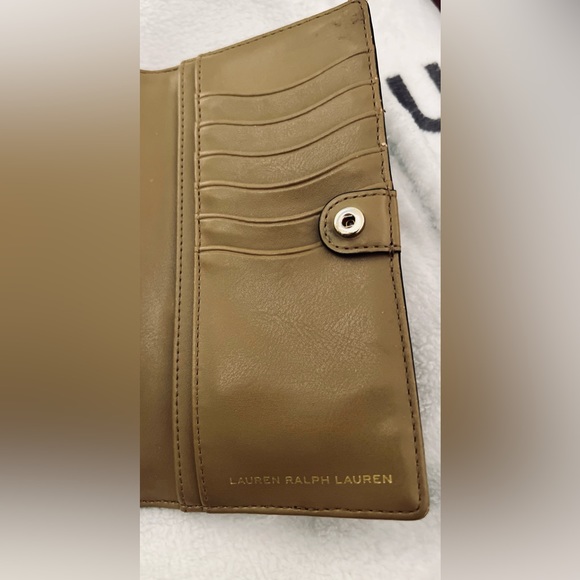 Lauren Ralph Lauren Crosshatch Black Pattern Slim Wallet, EUC - Picture 8 of 10